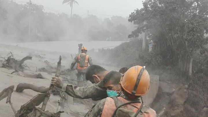 Vulkanausbruch Fuego, Guatemala